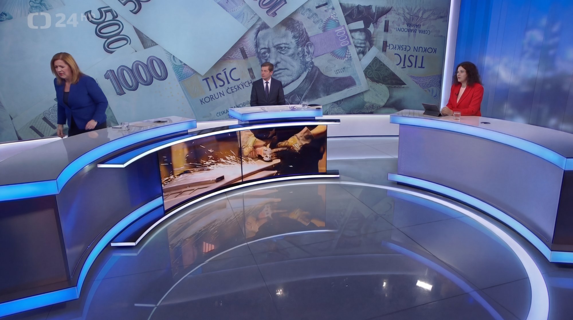 Napjatá atmosféra ve studiu Otázek Václava Moravce